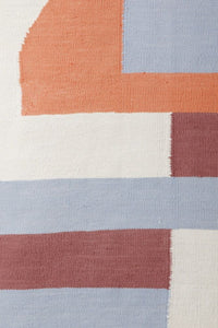 IVORY AND GREY KILIM HAND WOVEN DHURRIE by Imperial Knots - Image 3