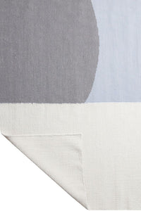 IVORY AND GREY KILIM HAND WOVEN DHURRIE by Imperial Knots - Image 4