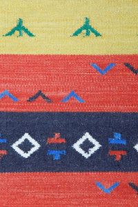 MULTICOLOR GABBEH KILIM HAND WOVEN DHURRIE by Imperial Knots - Image 3