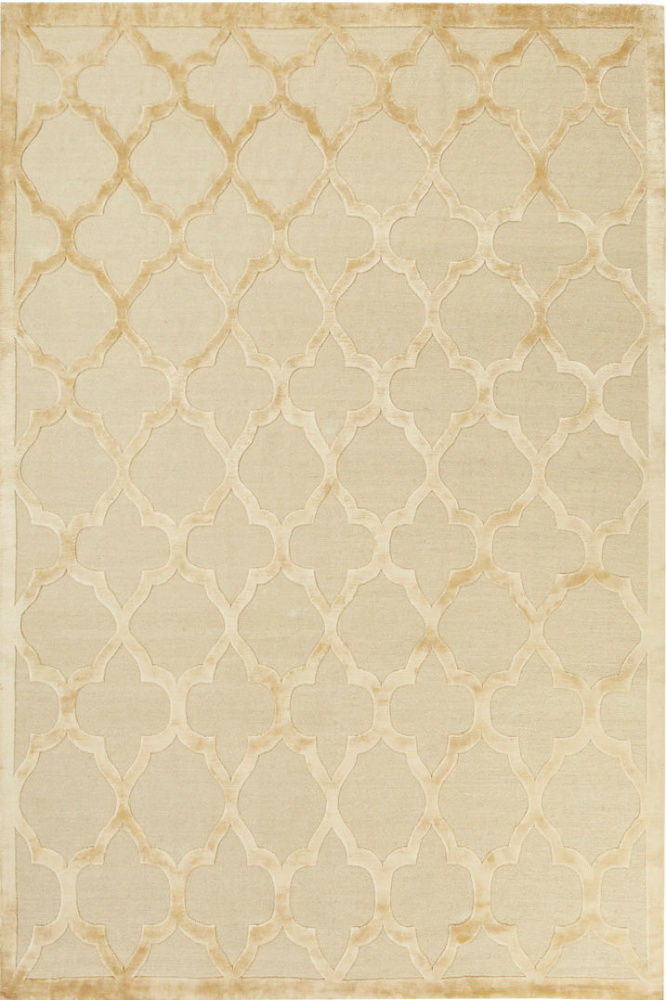 BEIGE MOROCCAN HAND KNOTTED CARPET