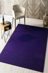 PURPLE SOLID HAND WOVEN DHURRIE by Imperial Knots - Image 2