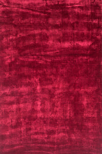 RED SOLID HAND KNOTTED CARPET by Imperial Knots - Image 3