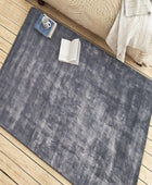 GREY SOLID HAND KNOTTED CARPET - Imperial Knots