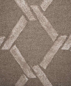 BROWN TRELLIS HAND TUFTED CARPET - Imperial Knots