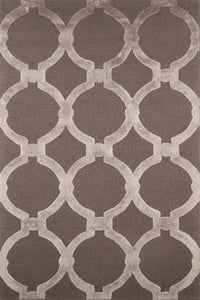 BROWN LINKS HAND TUFTED CARPET by Imperial Knots - Image 1