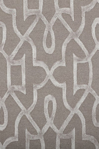 GREY TRELLIS HAND TUFTED CARPET by Imperial Knots - Image 3