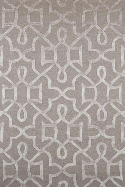 GREY TRELLIS HAND TUFTED CARPET