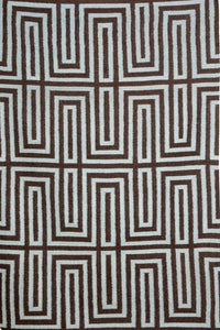 CHOCO MAZE HANDWOVEN RUG by Imperial Knots - Image 1