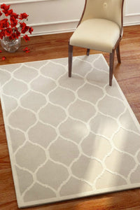 GREY MOROCCAN HAND WOVEN DHURRIE by Imperial Knots - Image 2