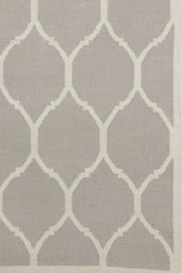GREY MOROCCAN HAND WOVEN DHURRIE by Imperial Knots - Image 3