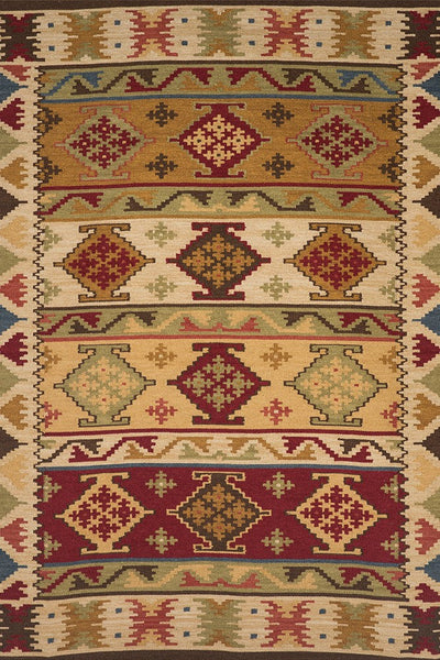 MULTICOLOR VINTAGE HANDWOVEN KILIM DHURRIE