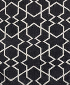 BLACK STAR HAND WOVEN DHURRIE - Imperial Knots