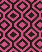 PINK CHOCO DIAMOND HAND WOVEN DHURRIE - Imperial Knots