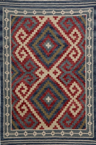 MULTICOLOR VINTAGE HANDWOVEN KILIM