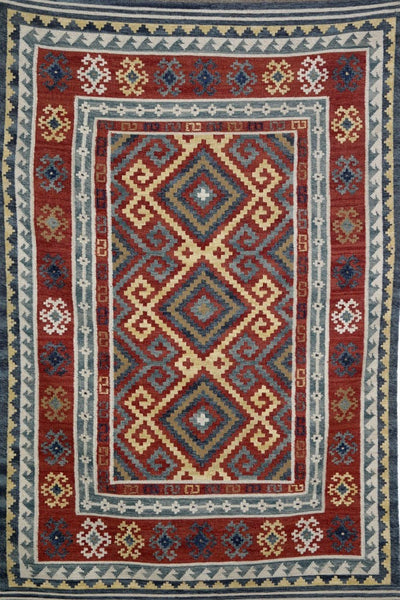 MULTICOLOR VINTAGE HAND WOVEN KILIM