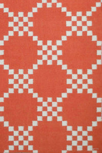 ORANGE IVORY LINKS HAND WOVEN DHURRIE by Imperial Knots - Image 2