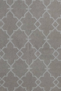 GREY MOROCCAN HAND WOVEN DHURRIE by Imperial Knots - Image 2