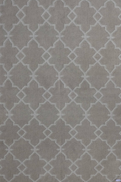 GREY MOROCCAN HAND WOVEN DHURRIE