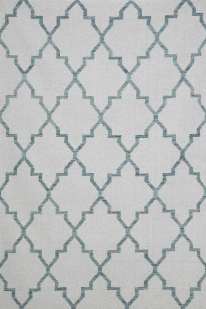GREY MOROCCAN HAND WOVEN DHURRIE