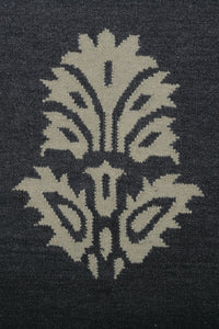 GREY IVORY PAISLEY HAND WOVEN DHURRIE by Imperial Knots - Image 3