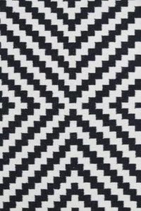 BLACK AND WHITE PIXEL HAND WOVEN DHURRIE by Imperial Knots - Image 2