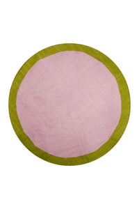 PINK GEOMETRIC HAND WOVEN DHURRIE by Imperial Knots - Image 2