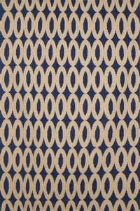 BLUE LINKS HAND WOVEN DHURRIE by Imperial Knots - Image 1