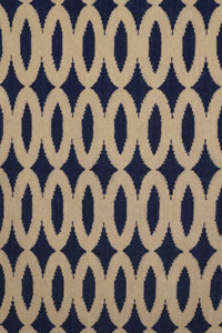 BLUE LINKS HAND WOVEN DHURRIE by Imperial Knots - Image 2