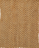 BROWN BRAIDED HAND WOVEN DHURRIE