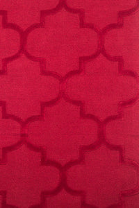 RED MOROCCAN HAND TUFTED CARPET by Imperial Knots - Image 3