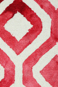 RED DIP DYED HAND TUFTED CARPET by Imperial Knots - Image 3