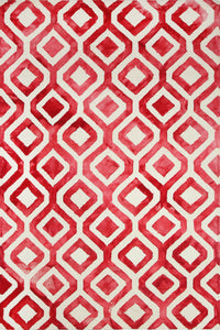 RED DIP DYED HAND TUFTED CARPET by Imperial Knots - Image 1