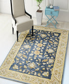 BLUE PERSIAN HAND TUFTED CARPET - Imperial Knots