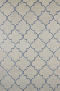BLUE MOROCCAN HAND TUFTED CARPET by Imperial Knots - Image 1