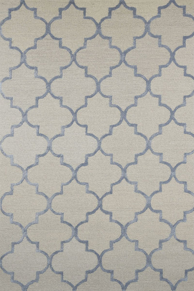 BLUE MOROCCAN HAND TUFTED CARPET