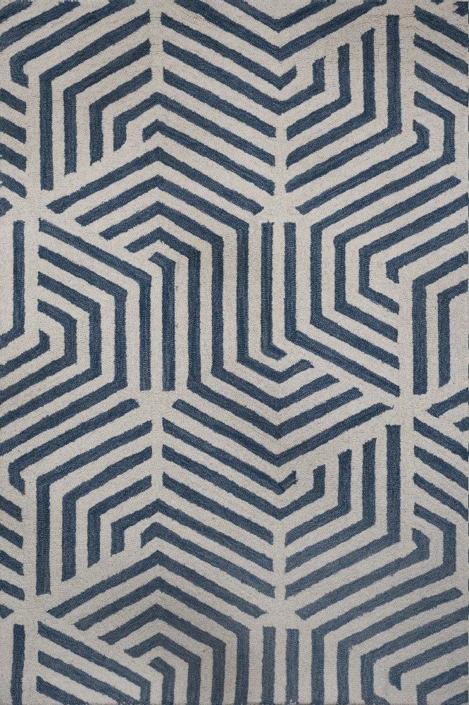 BLUE IVORY BESPOKE HAND TUFTED CARPET