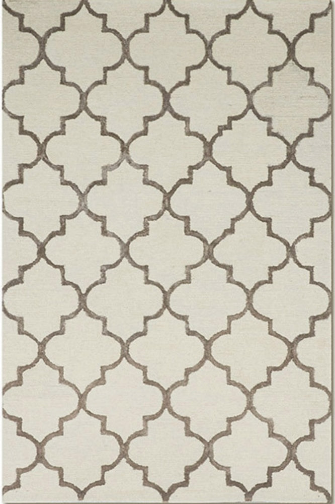 IVORY MOROCCAN HAND TUFTED CARPET