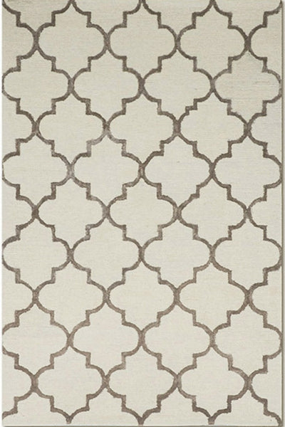 IVORY MOROCCAN HAND TUFTED CARPET