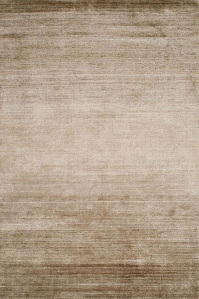BEIGE SOLID HAND KNOTTED CARPET