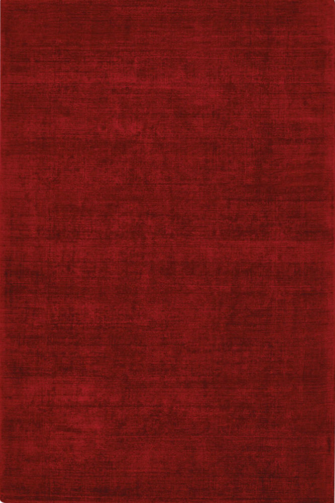 RED SOLID HAND KNOTTED CARPET
