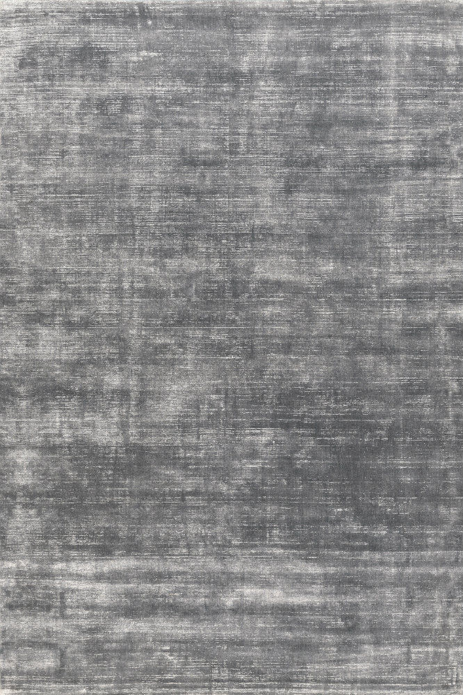 SILVER GREY SOLID HAND KNOTTED CARPET