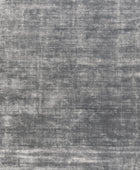 SILVER GREY SOLID HAND KNOTTED CARPET