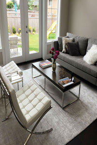 SILVER GREY SOLID HAND KNOTTED CARPET by Imperial Knots - Image 2