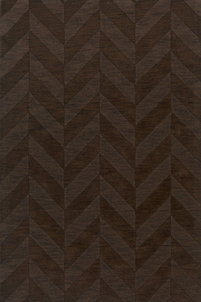 BROWN SOLID HAND KNOTTED CARPET