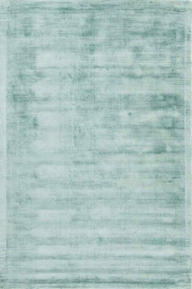 TEAL SOLID HAND KNOTTED CARPET