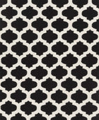 BLACK AND WHITE MOROCCAN HAND WOVEN DHURRIE - Imperial Knots