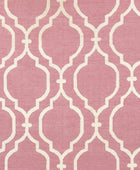 PINK MOROCCAN HAND WOVEN DHURRIE