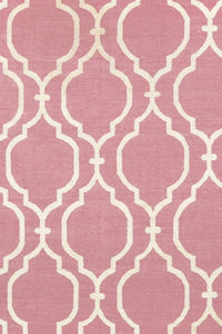 PINK MOROCCAN HAND WOVEN DHURRIE by Imperial Knots - Image 3