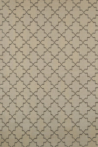 BEIGE MOROCCAN HAND WOVEN DHURRIE by Imperial Knots - Image 1