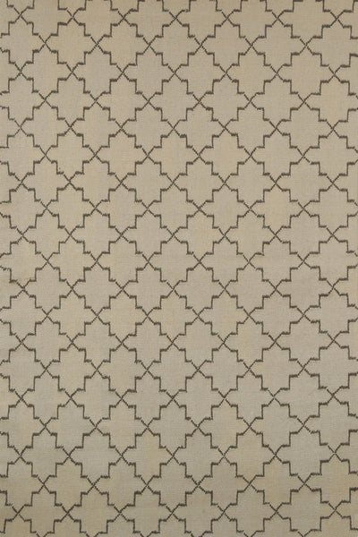 BEIGE MOROCCAN HAND WOVEN DHURRIE